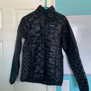 size medium patagonia black puffer jacket *never worn*